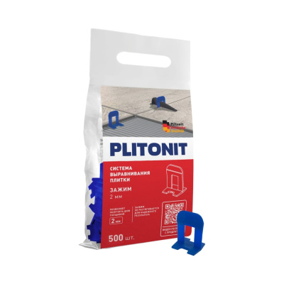 Система выравнивания плитки PLITONIT зажим SVP-PROFI 2 мм, 500 шт