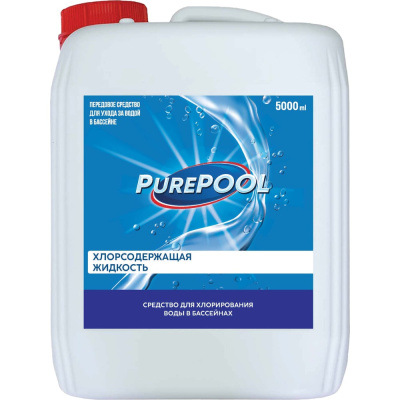 Хлорсодержащая жидкость для бассейнов CEMMIX PurePool 5 л