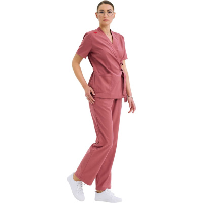 Костюм (блузка/брюки) женский TRUD RS72616, розово-лиловый, L (46-48)