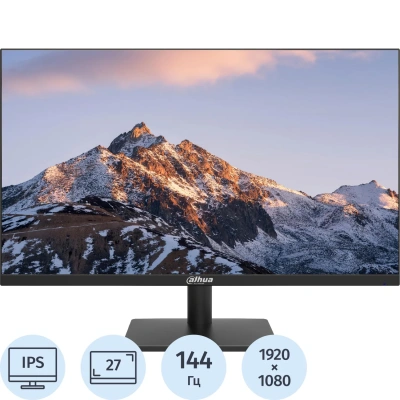 Монитор Dahua 27 DHI-LM27-A221Y FHD/IPS/250cd/144Гц/HDMI/VGA/черный