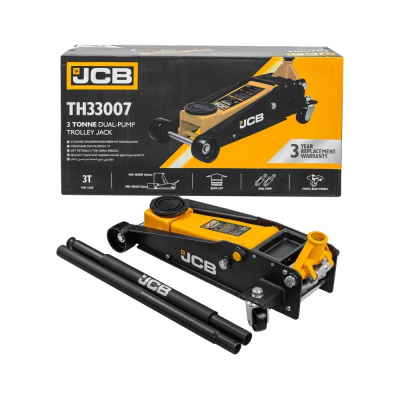 Подкатной гидравлический домкрат от бренда JCB — это надежный инструмент, который