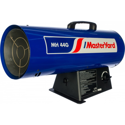 Газовая тепловая пушка MasterYard MH 44G работает на пропан-бутановой смеси Master Yard
