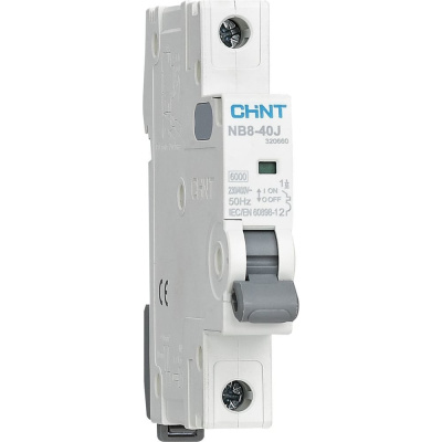 Автоматический выключатель CHINT NB8-40J 1P 16А 6кА х-ка C (R)