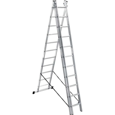 Лестница алюминиевая трехсекционная LWI 3х11 LWI3x11