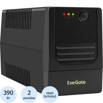 ИБП ExeGate Power NB-650.LED.AVR.2SH (EX299484RUS)