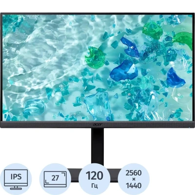 Монитор Acer Vero (UM.HB7CD.G04)27/WQHD/IPS/120Hz/350cd/4ms/HDMI/DP