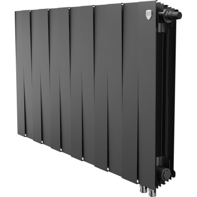 Радиатор биметаллический ROYAL THERMO PianoForte 500 Чёрный VR80 - 12 секц.