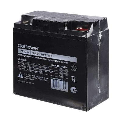 Свинцово-кислотные аккумуляторные батареи GoPower - полностью герметизированные, необслуживаемые
