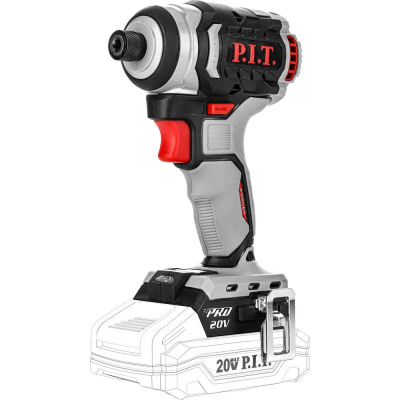 Винтоверт P.I.T. IMPACT аккум. бесщёточный SOLO (20В, 230Нм, 3ск, 3500уд/м, HEX 1/4)