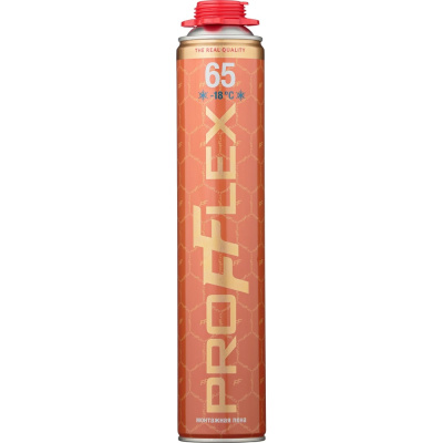 Пена пистолетная монтажная PROFFLEX PRO 65л-Голд зима 850 мл