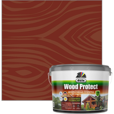 Пропитка для защиты древесины Dufa Wood Protect махагон 2,5 л