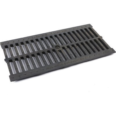 Решетка чугунная щелевая AQUADRENAG РЧЩ Standart DN200 C250 (500x245)