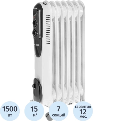 Радиатор Neoclima NC 9307 масляный 7 секций, 1.5 кВт