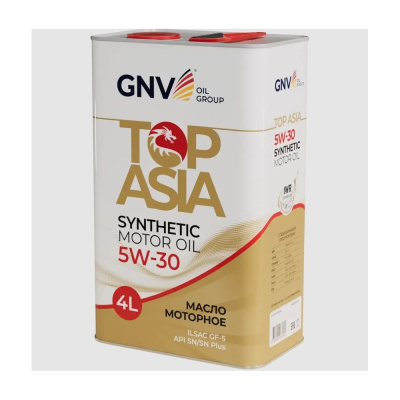 Масло моторное GNV Top Asia 5W-30 Synthetic, API SP, ILSAC GF-6A, 4 л