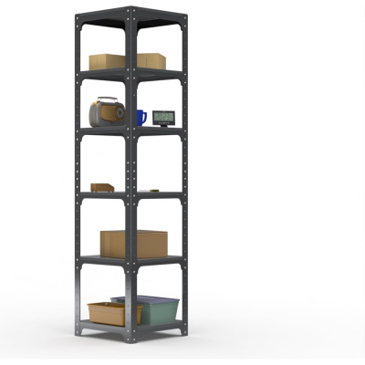 Стеллаж Kit Comfort 2000х400х400 мм, 6 полок, серый