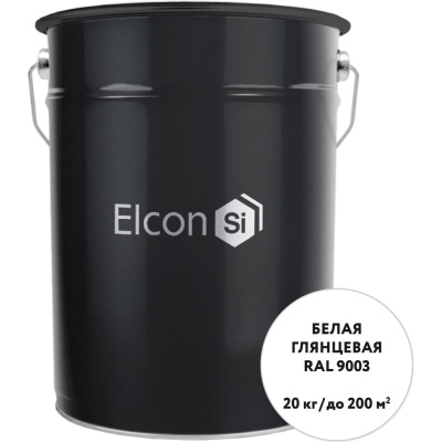 Грунт-эмаль 3 в 1 Elcon глянцевая белая RAL 9003
