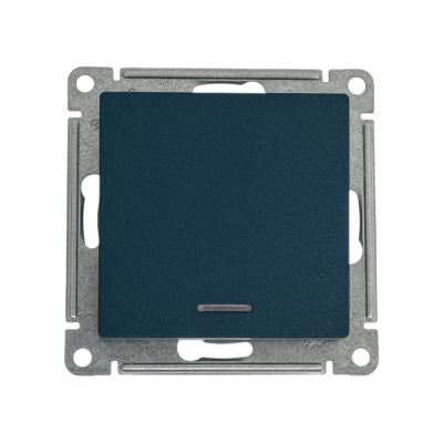 1-клавишный переключатель Systeme Electric AtlasDesign Изумруд с подсветкой, сх.6а SE