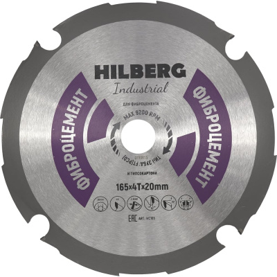 Диск пильный Hilberg Industrial Фиброцемент