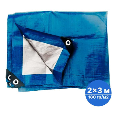 Тент тарпаулин без утеплителя Sebmet 2x3 м (180 г/м.кв), (6 м²)