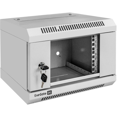 Шкаф телекоммуникационный ExeGate 10 настенный 4U EС-WM-4U.310.G.GREY 10”, 4U, 330x310x230mm ШхГхВ