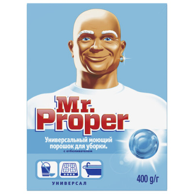 Универсальный моющий порошок Mr.Proper "Отбеливающий эффект", 400г