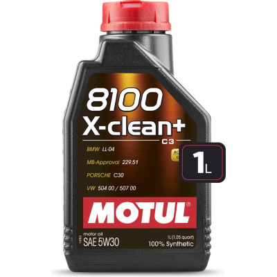 Синтетическое моторное масло MOTUL 8100 X-clean+ SAE 5W30