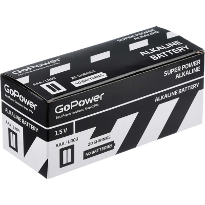 Батарейка GoPower LR03 AAA Alkaline 1.5V идеально