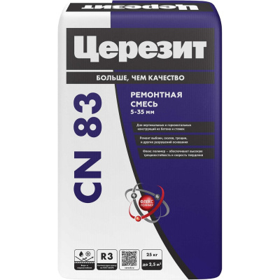 Ремонтый состав Церезит CN 83 25 кг