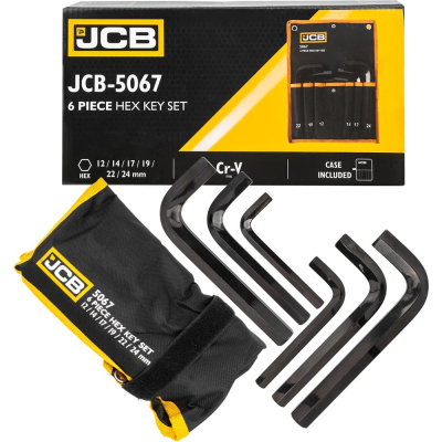 Набор ключей 6-гранных Г-образных JCB 6 предметов