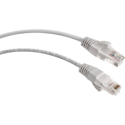 Патч-корд Cabeus PC-UTP-RJ45-CAT.5E-5M-LSZH серый