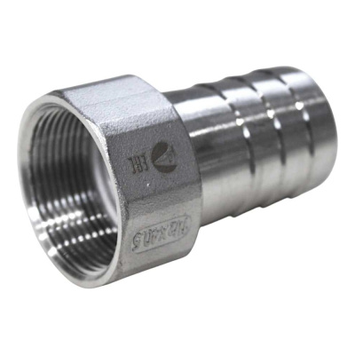 Штуцер елочка нержавеющий ВР, AISI304 DN40 x 40mm (1 1/2 x 40mm), (CF8), PN16 NEWKEY