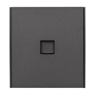 Розетка компьютерная RJ45 KRANZ STRONG категория 6 с/у графит