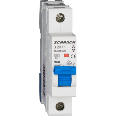 Автоматический выключатель Schrack Technik AM 6кА, 1P, B, 20A