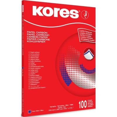 Бумага копировальная синяя KORES 1200 пачка 100л. 78478