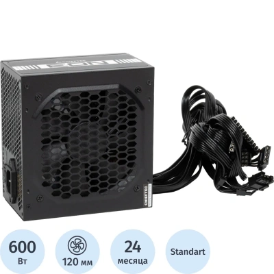 Блок питания Chieftec Eon ZPU-600S, 600W, 80 PLUS, APFC, 12cm
