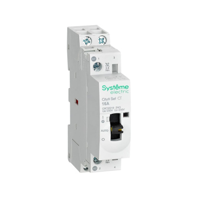 Контактор CT серии City9 Set Systeme Electric на номинальный ток 16 А (AC7a / AC7b), 2НО