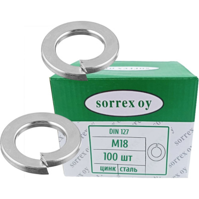 Шайба SORREX для болта М18 DIN 127 оцинкованная 100 штук