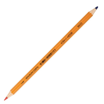 Карандаш двухцветный Koh-I-Noor, синий-красный, желтый корпус
