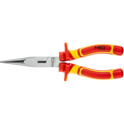 Плоскогубцы NEO Tools удлиненные, прямые, 200 мм, 1000V, CrV, полированные
