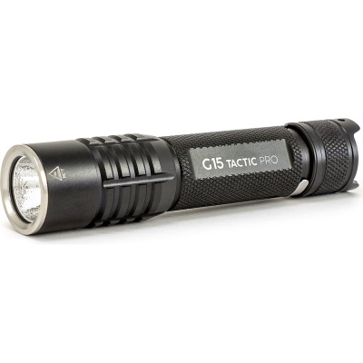 Фонарь ЯРКИЙ ЛУЧ G15 Tactic Pro HP50.2 3000К max2000лм, 5 режимов, IPX8, встроенное ЗУ, аккумулятор