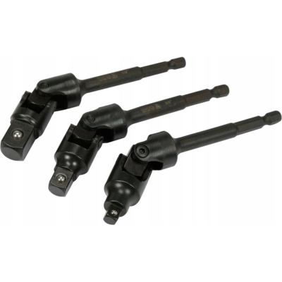 Набор карданных переходников 3 шт, 1/2", 1/4", 3/8" YATO