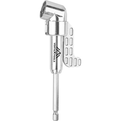 Редуктор для бит угловой VERTEXTOOLS 1/4" длиной 140 мм — это незаменимый инструмент для работы в ограниченных