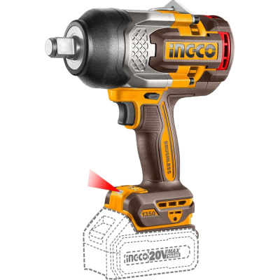 Аккумуляторный ударный гайковерт INGCO 1350 Нм, 3/4, 20В б/щ INDUSTRIA