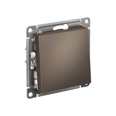 Выключатель Systeme Electric (Schneider Electric) AtlasDesign, 1-клавишный, 2-полюсный, 10 АХ, механизм, мокко