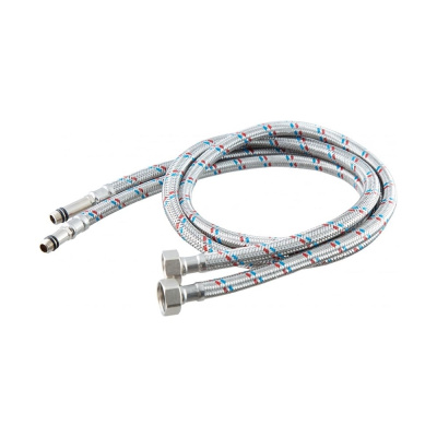 Гибкая подводка для смесителя OUTE пара, 1/2", М10, гайка-штуцер, 150 см
