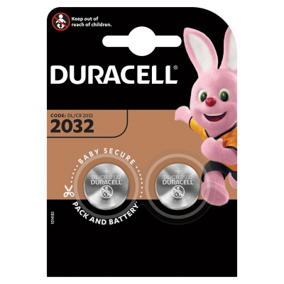 Батарейка Duracell CR2032 BL2 Lithium 3V (2/20/200) 2шт/уп