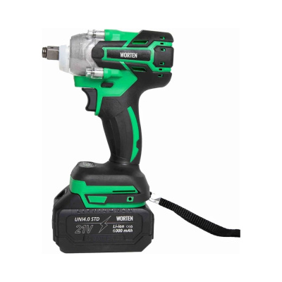 Гайковерт аккумуляторный бесщеточный WORTEN PRO MAX в кейсе 21В, 2000 Нм, 2x6,0Ач IM