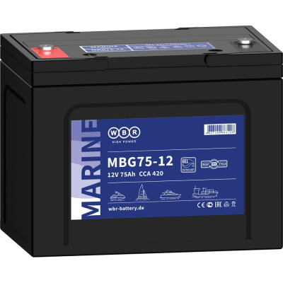 Тяговый аккумулятор для лодочного электромотора WBR MBG75-12