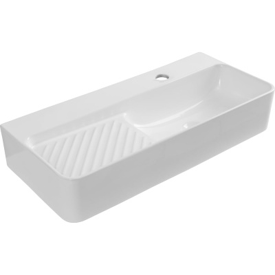 Раковина керамическая подвесная Aquanet COMFORT-4 700x305x130 с отв.под смеситель, белый