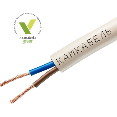 Провод ПВС Камкабель 2x0.75 мм 50 м ГОСТ